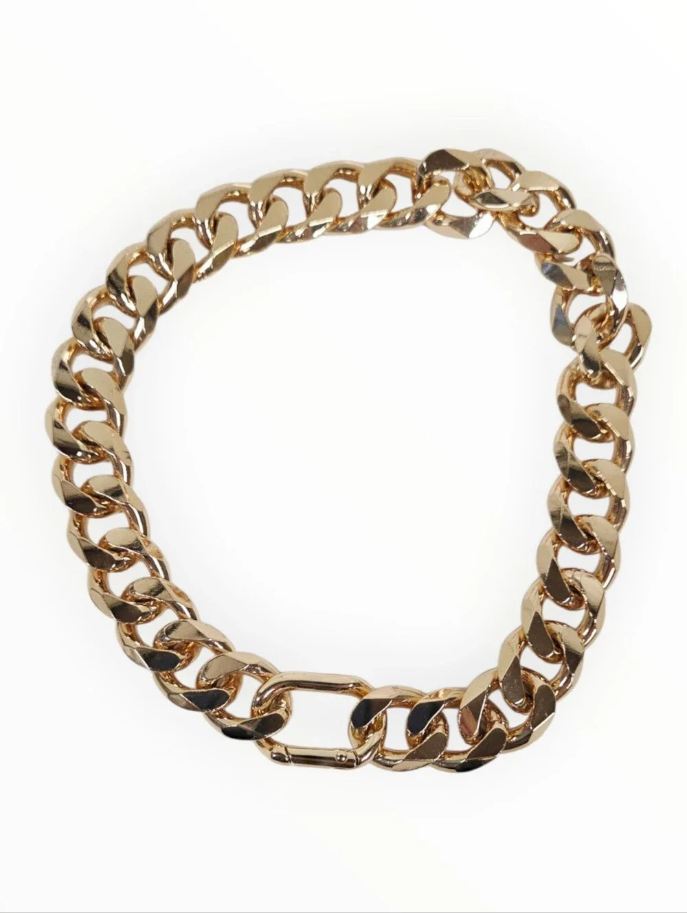 Dog gold chain fancy collar medium 16